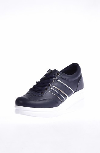 Women`s Sports Shoes 0101-01 Navy Blue White 0101-01