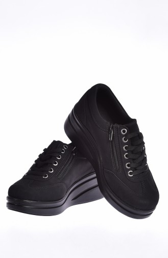 Women`s Sports Shoes 0101-04 Black Lame 0101-04