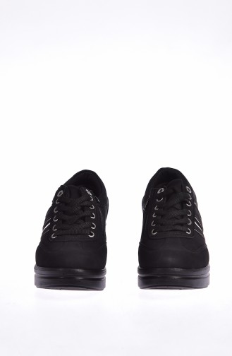 Women`s Sports Shoes 0101-04 Black Lame 0101-04