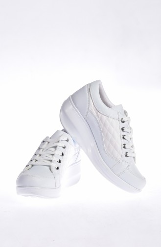 White Sport Shoes 0107-02