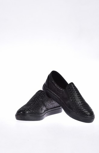 الأحذية الكاجوال أسود 0566-01