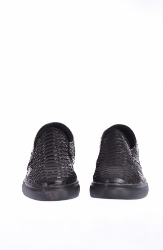 Women`s Slipper Shoes 0566-01 Black Black 0566-01