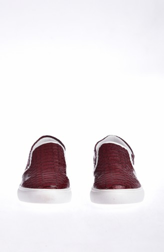 الأحذية الكاجوال أحمر كلاريت 0566-03