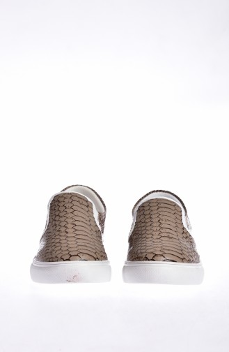 Women`s Slipper Shoes 0566-04 Mink White 0566-04