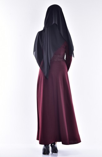 Robe Hijab Bordeaux 6060A-02