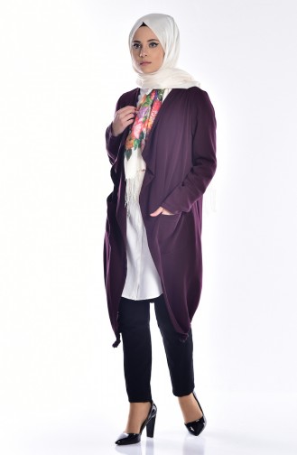 Gilet avec Poches 50257-03 Pourpre 50257-03