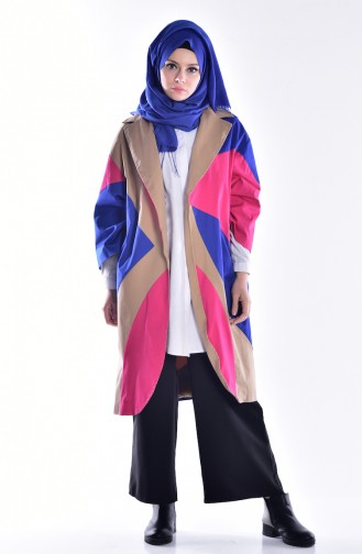 Patchwork Cape 4358-02 Saks 4358-02