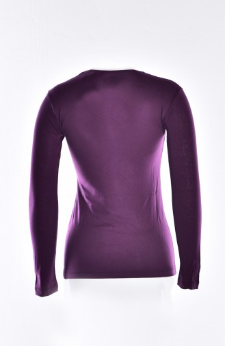 Sefamerve Combed Cotton Under Dress Slip-Top 0761-06 Purple 0761-06