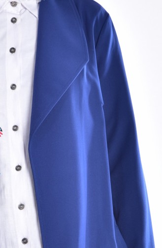 Coat with Belt 6054-02 Saxon Blue 6054-02