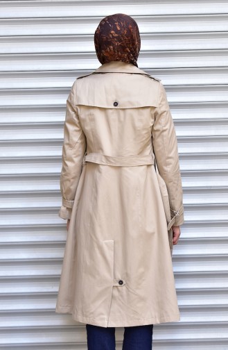 Beige Trench Coats Models 7010-05