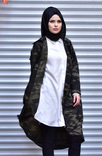 Army Green Winter Coat 41007A-01