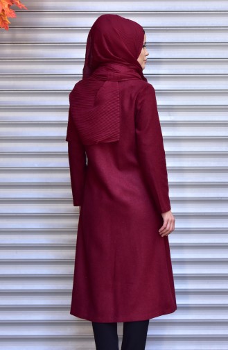 Fleece Cape mit Tasche 2510-02 Weinrot 2510-02