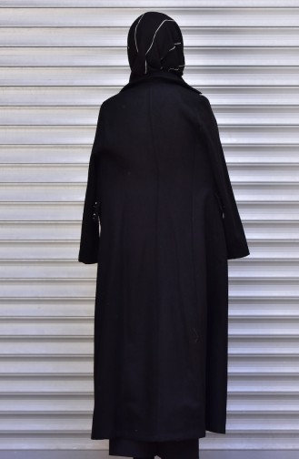 معطف طويل أسود 7003-02