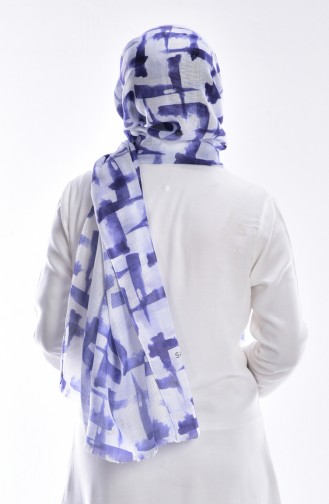Sarar Bedruckter Schal 1044-23 Helles Lila 23