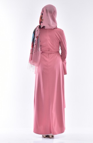 Dusty Rose Hijab Dress 4181-04