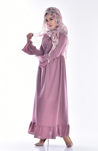 Ruch Detailed Dress 6097-01 Dry Rose 6097-01
