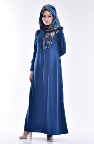 Indigo Hijab Kleider 1001-07