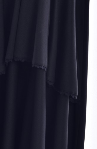 Dantel Detaylı Elbise 4184-03 Siyah
