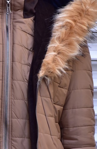 Fur Coat with Zipper 35788-01 Mink 35788-01