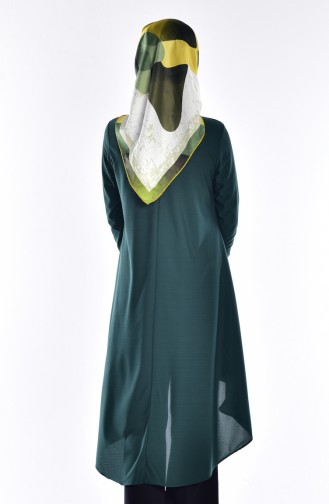 Necklace Detailed Tunic 4086-03 Jade Green 4086-03
