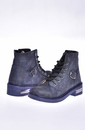 Women`s Boots 0800-02 Navy Blue 0800-02