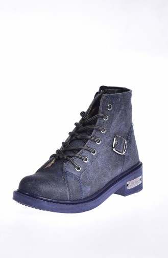 Women`s Boots 0800-02 Navy Blue 0800-02