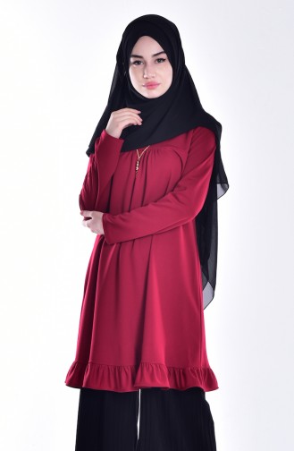 Tunic with Necklace 1500A-02 Red 1500A-02