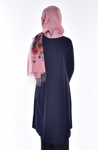 Tunique Hijab 10076-09 Bleu Marine 10076-09