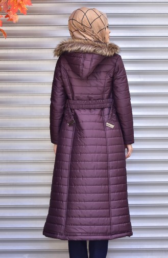 Fur Capitone Coat 1910-03 Purple 1910-03