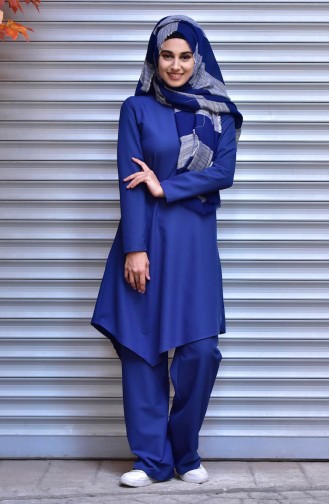 Tunic Trousers Suit 1718-04 Saxon Blue 1718-04