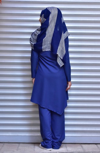 Tunic Trousers Suit 1718-04 Saxon Blue 1718-04