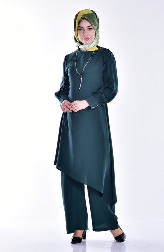 Tunic Trouser Double Suit 2101-01 Emerald Green 2101-01