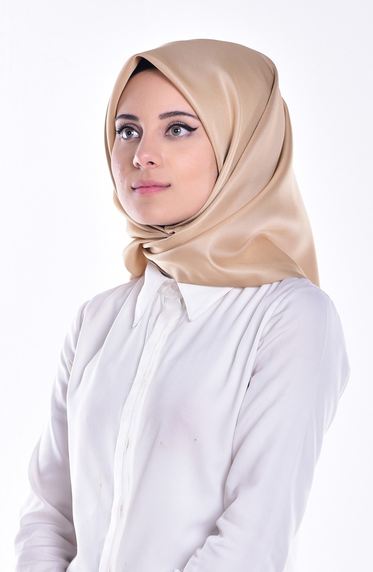 Taffeta Scarf 51000-58 Beige 58