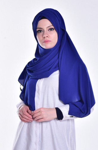 Saks-Blau Praktischer Turban 09