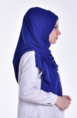 Drapeli Çapraz Bone Şal 0011-09 Saks