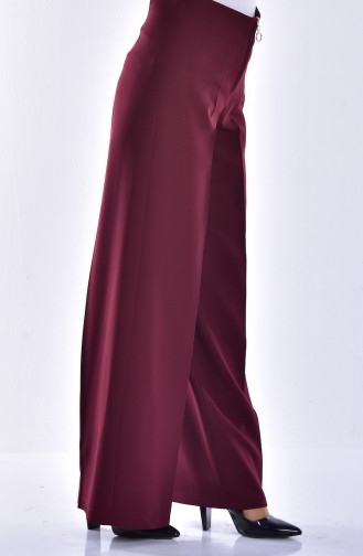 Pantalon Large a Fermeture 3095-03 Bordeaux 3095-03