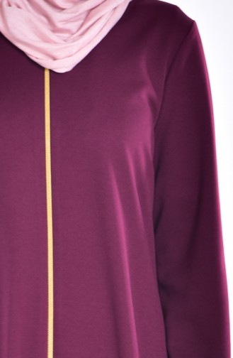 Zipped Front Tunic 3036-05 Claret Red 3036-05