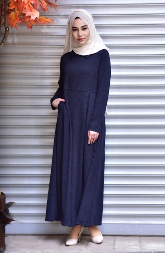 Robe Hijab Bleu Marine 1127-02