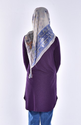 Tunic with Necklace 1352-06 Purple 1352-06