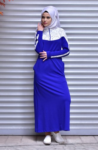 Garni Dress 1508-02 Saxon Blue 1508-02