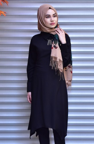 Tunic with Necklace 1135-06 Black 1135-06