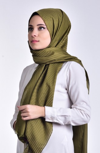 شال للرأس لون زيتي  9906-02