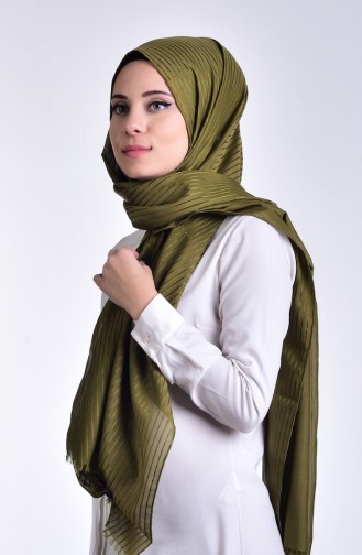 شال للرأس لون زيتي 9906-02