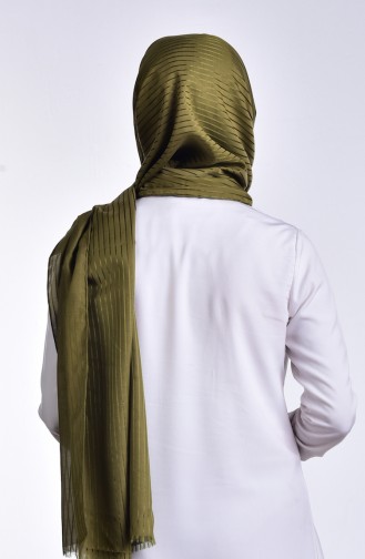 شال للرأس لون زيتي 9906-02