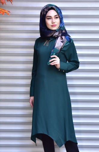 Tunic with Necklace 1135-01 Jade Green 1135-01
