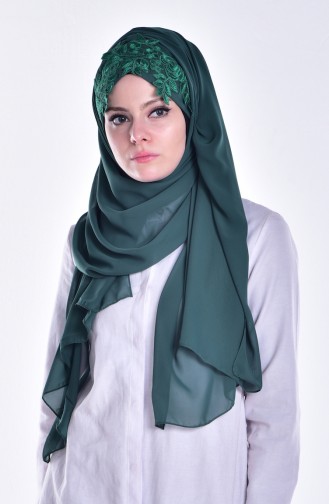 Emerald Green Shawl 08