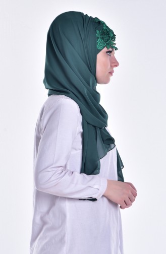 Emerald Green Shawl 08