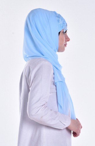 Baby Blue Shawl 09