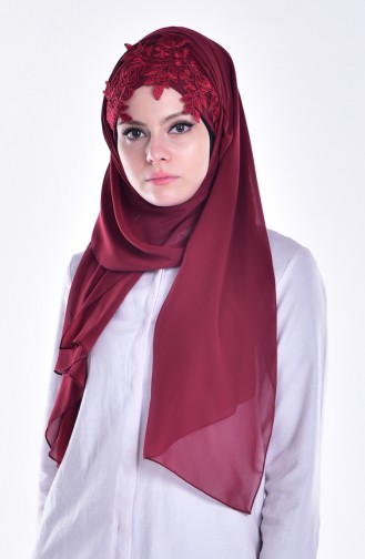 Claret Red Shawl 12