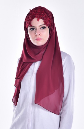 Claret Red Shawl 12